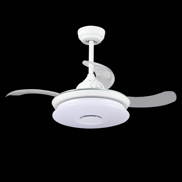 VENTILATEUR DE PLAFOND CONDUIT LINSTEAD BLANC RGB PLIAGE RÉGLABLE
