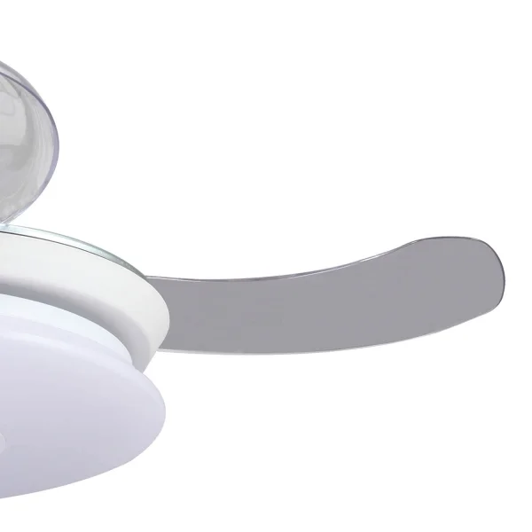 VENTILATEUR DE PLAFOND CONDUIT LINSTEAD BLANC RGB PLIAGE RÉGLABLE