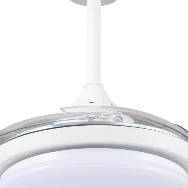 VENTILATEUR DE PLAFOND CONDUIT LINSTEAD BLANC RGB PLIAGE RÉGLABLE