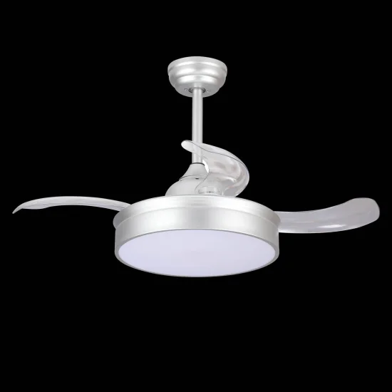 VENTILATEUR RÉGLABLE DE PLAFOND LED D’ARGENT D’ARGENT D’ARGENT 2