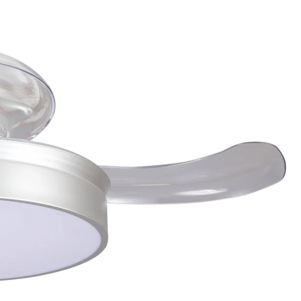 VENTILATEUR RÉGLABLE DE PLAFOND LED D’ARGENT D’ARGENT D’ARGENT