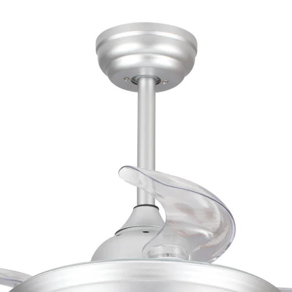 VENTILATEUR RÉGLABLE DE PLAFOND LED D’ARGENT D’ARGENT D’ARGENT