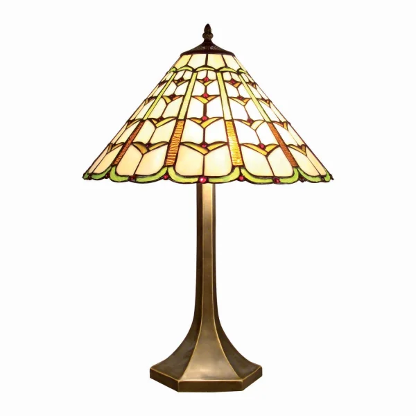 TABLE 2 LUMIÈRES 41CM VERT TIFFANY