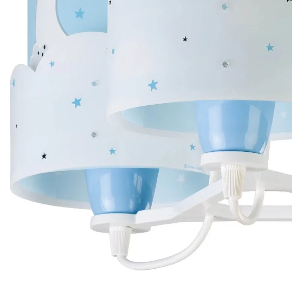 LAMPE POUR ENFANTS 3 LUMIÈRES DE LUNE E27 BLEU LAMPE POUR ENFANTS 3 LUMIÈRES DE LUNE E27 BLEU