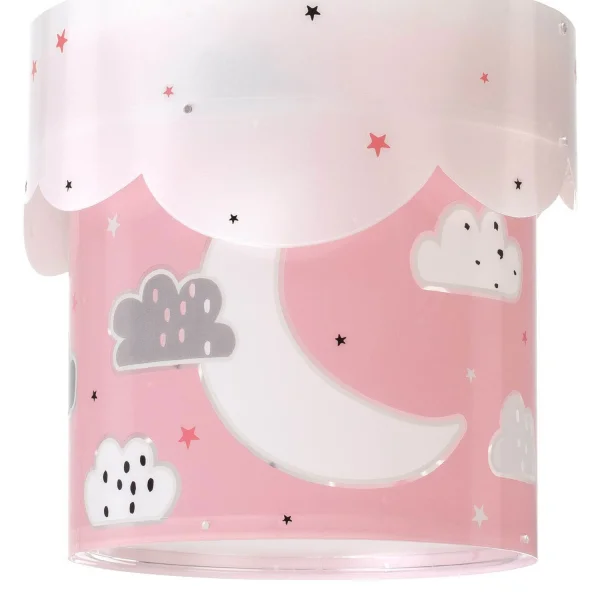 LAMPE PENDENTIF POUR ENFANTS ROSE MOON E27