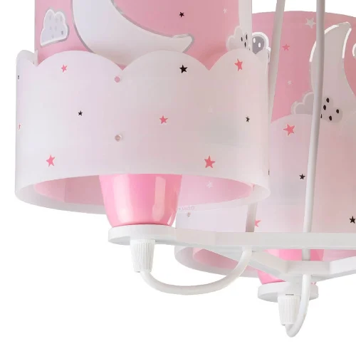 LAMPE POUR ENFANTS 3 LUMIÈRES DE LUNE E27 ROSE
