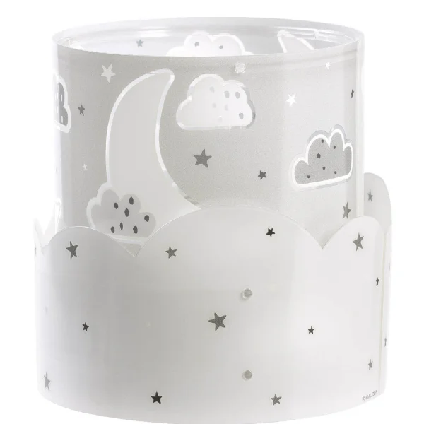 LAMPE DE TABLE POUR ENFANTS GRISE E14 MOON E14