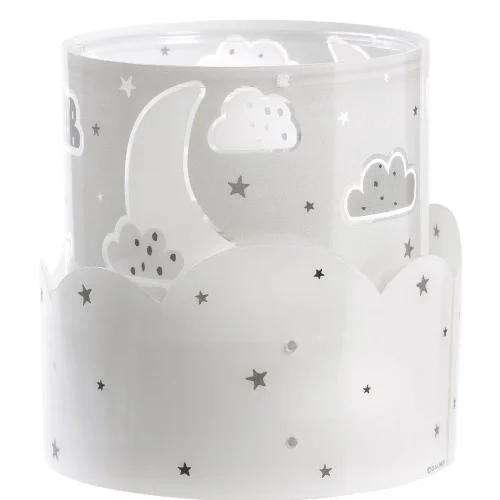 LAMPE DE TABLE POUR ENFANTS GRISE E14 MOON E14