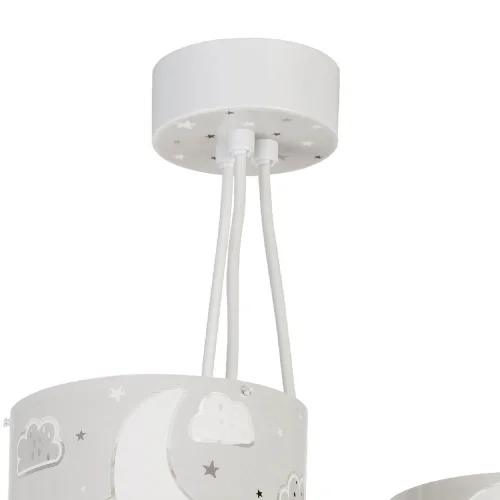LAMPE POUR ENFANTS 3 LUMIÈRES DE LUNE E27 GRIS