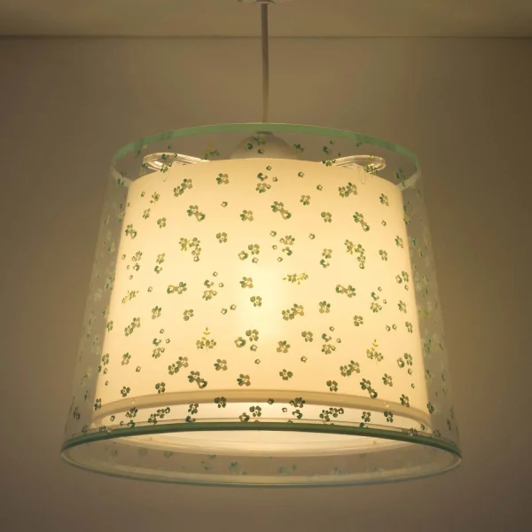 FLEURS DE RÊVE DE LAMPE DE PENDENTIF POUR ENFANTS E27 VERT