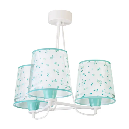 LAMPE POUR ENFANTS 3 LUMIÈRES RÊVE FLEURS E27 VERT