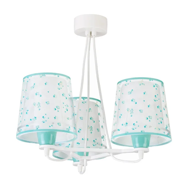 LAMPE POUR ENFANTS 3 LUMIÈRES RÊVE FLEURS E27 VERT