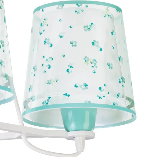 LAMPE POUR ENFANTS 3 LUMIÈRES RÊVE FLEURS E27 VERT