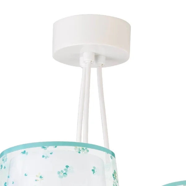 LAMPE POUR ENFANTS 3 LUMIÈRES RÊVE FLEURS E27 VERT