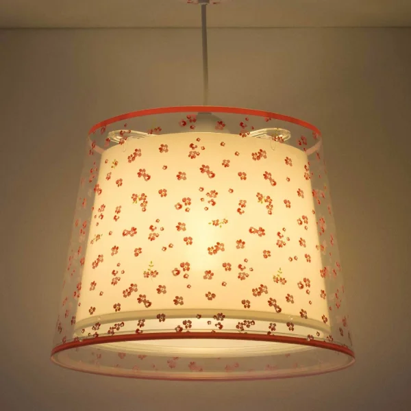 FLEURS DE RÊVE DE LAMPE DE PENDENTIF POUR ENFANTS E27 ROSE FLEURS DE RÊVE DE LAMPE DE PENDENTIF POUR ENFANTS E27 ROSE