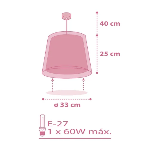 FLEURS DE RÊVE DE LAMPE DE PENDENTIF POUR ENFANTS E27 ROSE FLEURS DE RÊVE DE LAMPE DE PENDENTIF POUR ENFANTS E27 ROSE