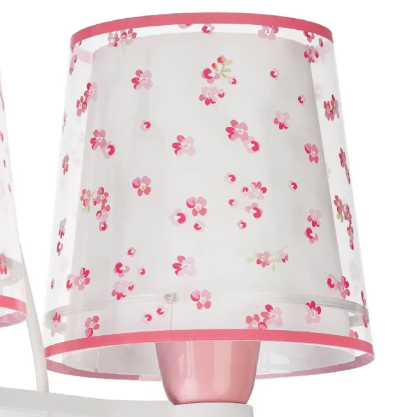 LAMPE POUR ENFANTS 3 LUMIÈRES RÊVE FLEURS E27 ROSE