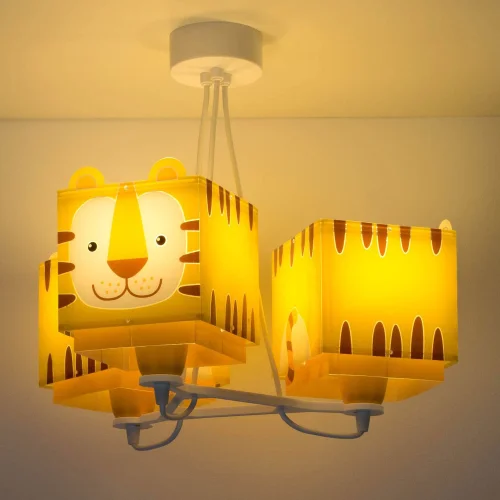 LAMPE POUR ENFANTS 3 PETITES LUMIÈRES DE TIGRE E27