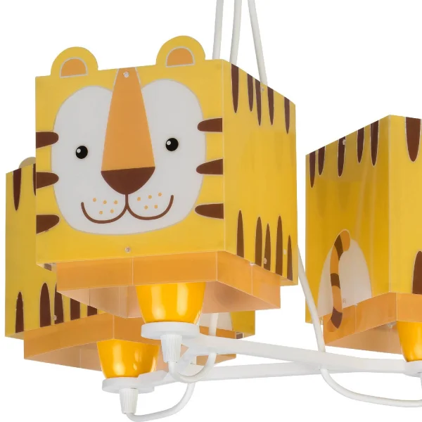 LAMPE POUR ENFANTS 3 PETITES LUMIÈRES DE TIGRE E27