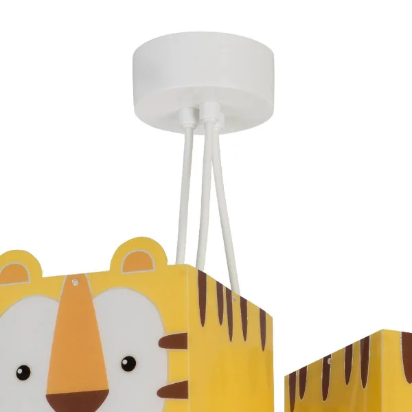 LAMPE POUR ENFANTS 3 PETITES LUMIÈRES DE TIGRE E27