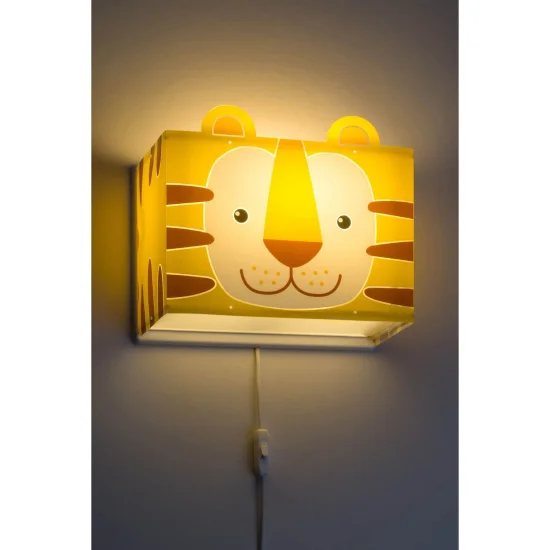 PETITE LAMPE MURALE POUR ENFANTS TIGRE E27 2