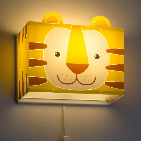 PETITE LAMPE MURALE POUR ENFANTS TIGRE E27