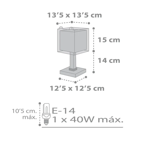 PETITE LAMPE DE TABLE POUR ENFANTS TEDDY E14