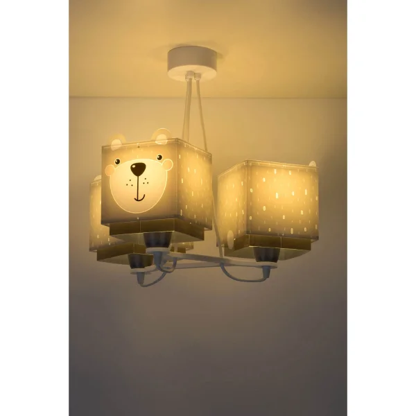 LAMPE POUR ENFANTS 3 LUMIÈRES PETIT TEDDY E27
