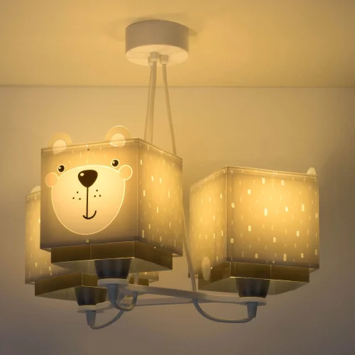 LAMPE POUR ENFANTS 3 LUMIÈRES PETIT TEDDY E27