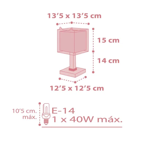 PETITE LAMPE DE TABLE POUR ENFANTS FOX E14