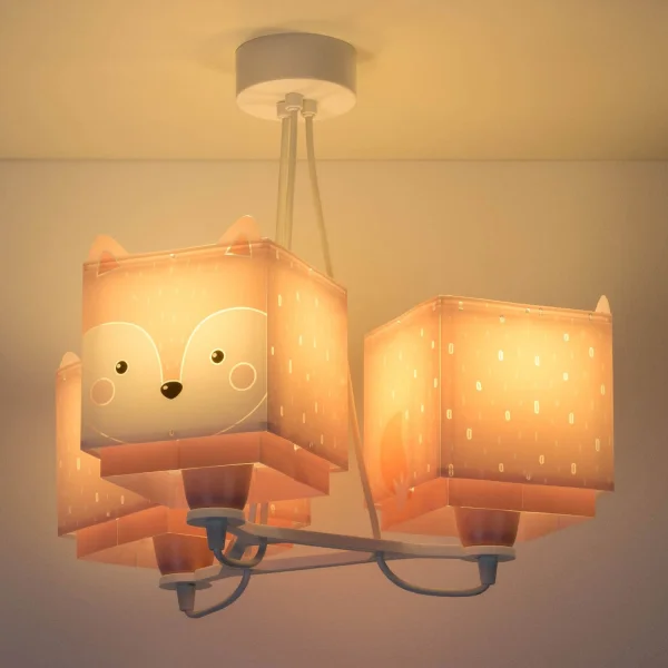 LAMPE POUR ENFANTS 3 LUMIÈRES PETIT RENARD E27