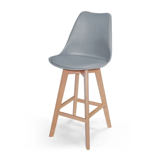 TABOURET GRIS KARLSKRONA DEMI-TOUR