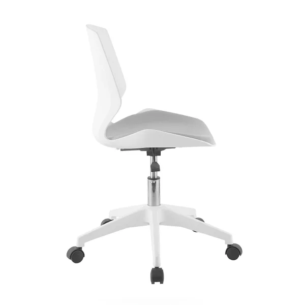 CHAISE DE BUREAU LAWRENCE AVEC DES ROUES BLANCHES CHAISE DE BUREAU LAWRENCE AVEC DES ROUES BLANCHES