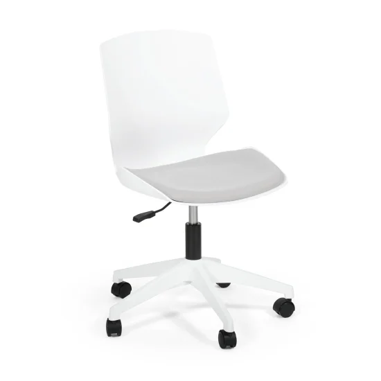 CHAISE DE BUREAU LAWRENCE AVEC DES ROUES BLANCHES