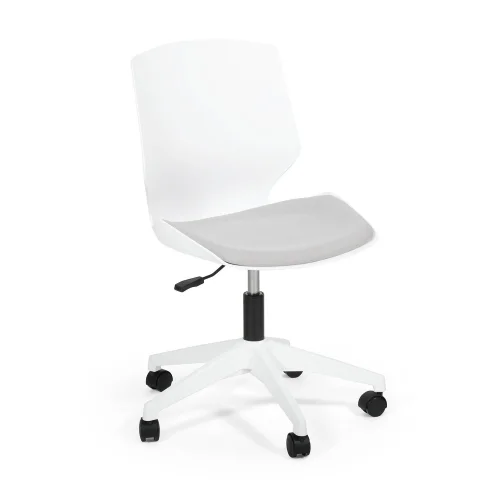 CHAISE DE BUREAU LAWRENCE AVEC DES ROUES BLANCHES CHAISE DE BUREAU LAWRENCE AVEC DES ROUES BLANCHES