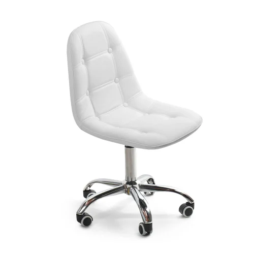 CHAISE DE BUREAU GREG AVEC ROUES BLANCHES DE CAPITONE CHAISE DE BUREAU GREG AVEC ROUES BLANCHES DE CAPITONE