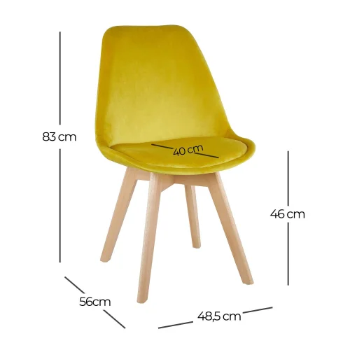 MOUTARDE DE VELOURS DE TOUR DE CHAISE