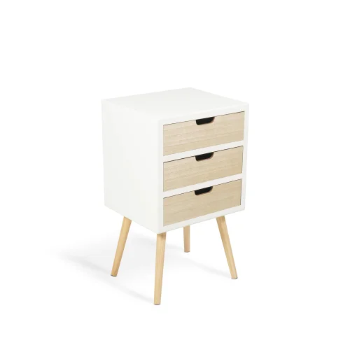 TABLE DE CHEVET 3 TIROIRS MALOKAI
