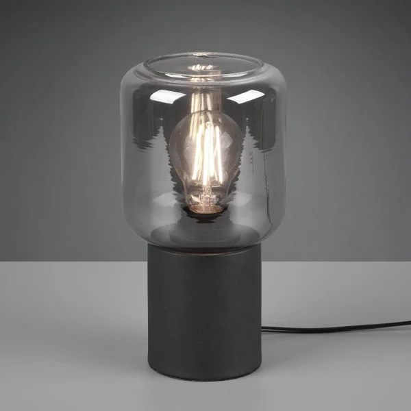 LAMPE DE TABLE MORRIGAN BLACK METAL E27