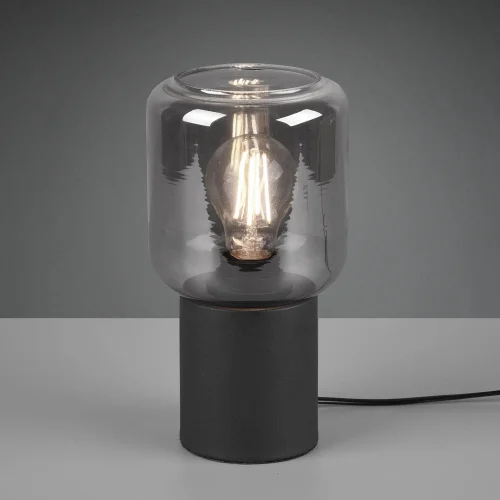 LAMPE DE TABLE MORRIGAN BLACK METAL E27