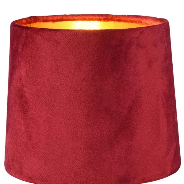 LAMPE DE TABLE GAELA ÉCRAN ROUGE CÉRAMIQUE E14