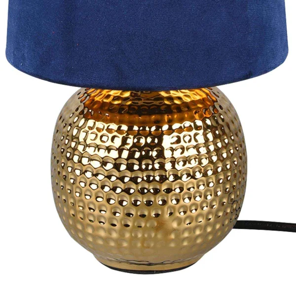 LAMPE DE TABLE GAELA ÉCRAN BLEU CÉRAMIQUE E14