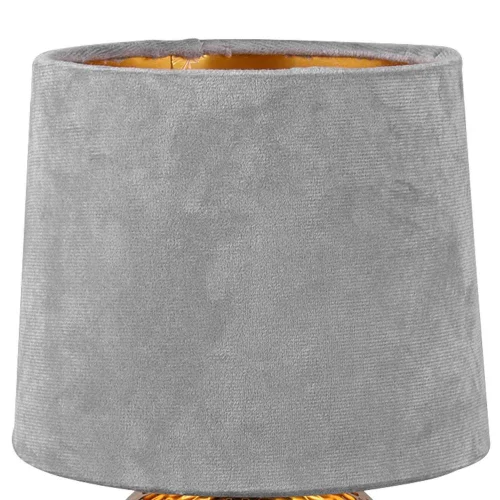 LAMPE DE TABLE GAELA ÉCRAN GRIS CÉRAMIQUE E14
