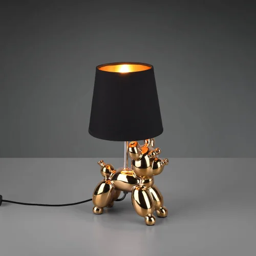LAMPE DE TABLE LUCKY CÉRAMIQUE DORÉE E14 LAMPE DE TABLE LUCKY CÉRAMIQUE DORÉE E14