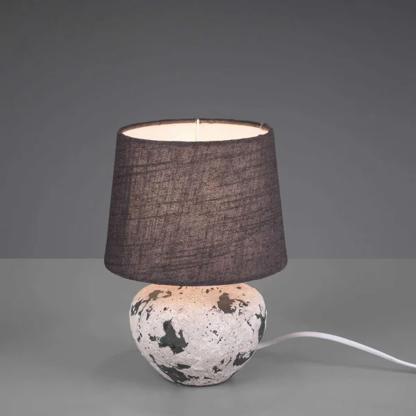 LAMPE DE TABLE CONNIE CÉRAMIQUE GRISE E14 18 CM