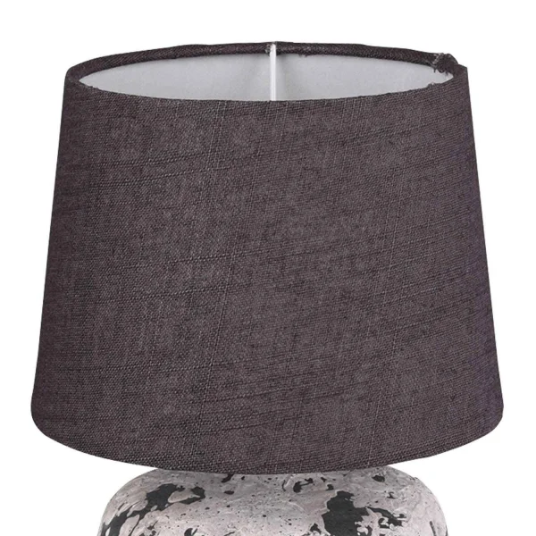 LAMPE DE TABLE CONNIE CÉRAMIQUE GRISE E14 18 CM