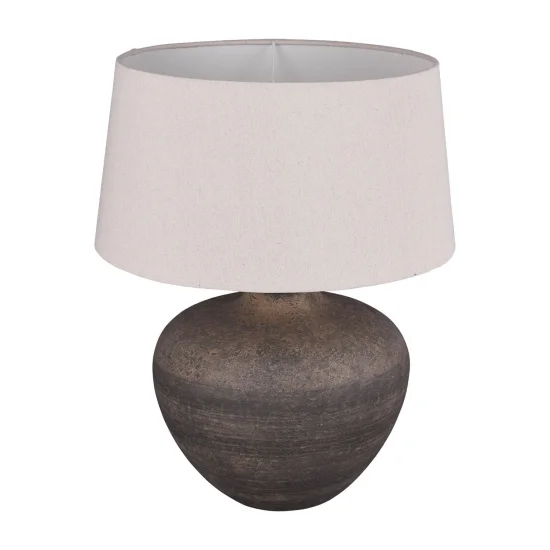 LAMPE DE TABLE ASHANTI CÉRAMIQUE MARRON E27 2