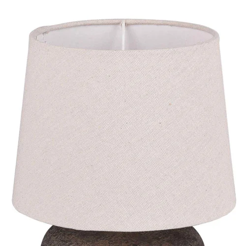 LAMPE DE TABLE ASHANTI CÉRAMIQUE MARRON E14