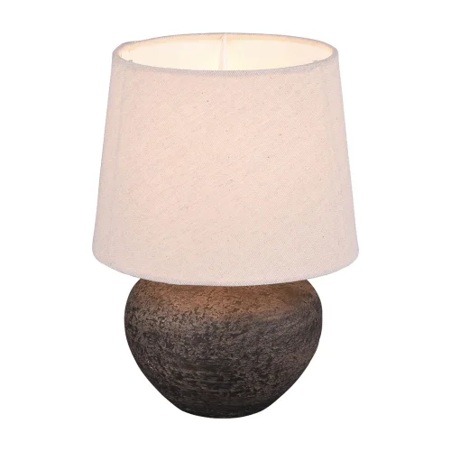 LAMPE DE TABLE ASHANTI CÉRAMIQUE MARRON E14