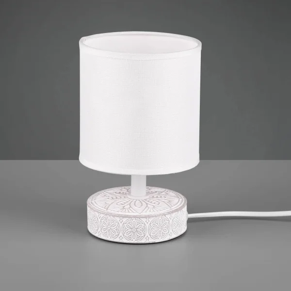 LAMPE DE TABLE NEKANE CÉRAMIQUE BLANC E14